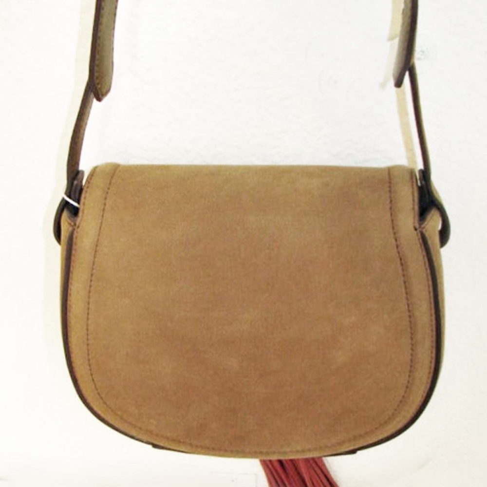 NWT TORY BURCH TASSEL SADDLEBAG CROSS BODY - Picture 6 of 8